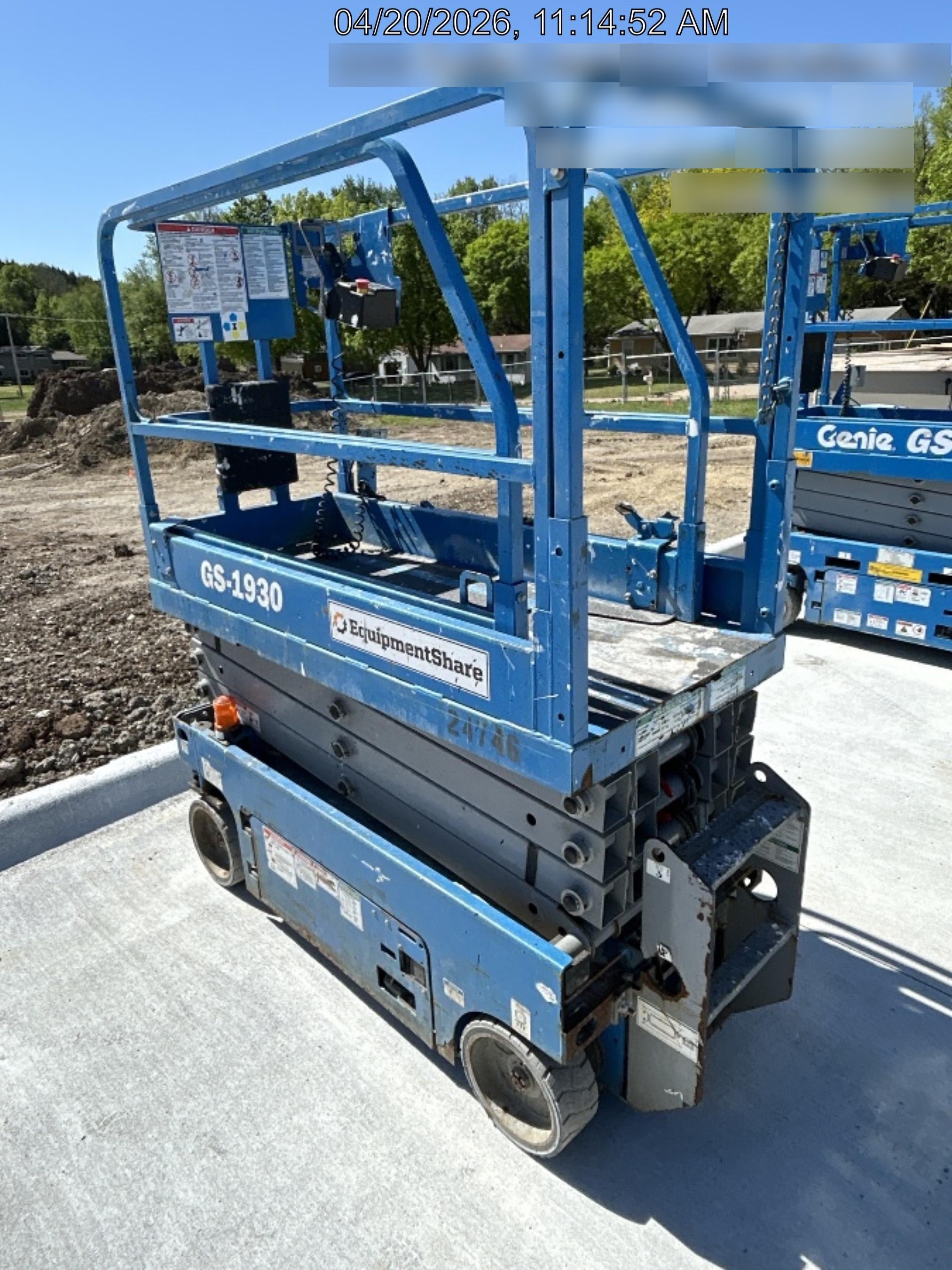 2019 Genie GS-1930 Genie GS-1930 Standard Options, EE Rated