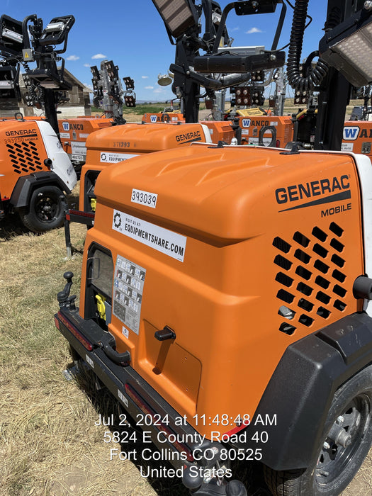 2024 Generac MLT2 Diesel, Flex Switch 120V Input, Powerzone Controller, 
(4) 320W LED Lights, 4kW Generator, 39.9 Gal Fuel Tank, 2" Ball, T3