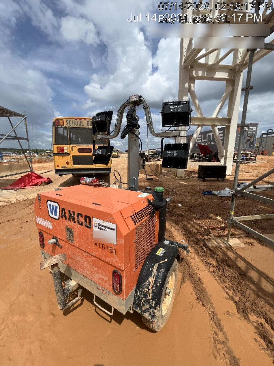 2024 Wanco WLTT-4MM4K Diesel, Deep Sea Controller, Shore Power Plug, Auto Start, (4) 350W LED Floodlights, 4kW Generator, 60 Gal Fuel Tank, 2" Ball, T3