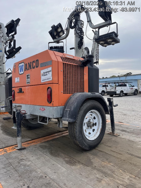 2024 Wanco WLTT-4MM4K Diesel, Deep Sea Controller, Shore Power Plug, Auto Start, (4) 350W LED Floodlights, 4kW Generator, 60 Gal Fuel Tank, 2" Ball, T3