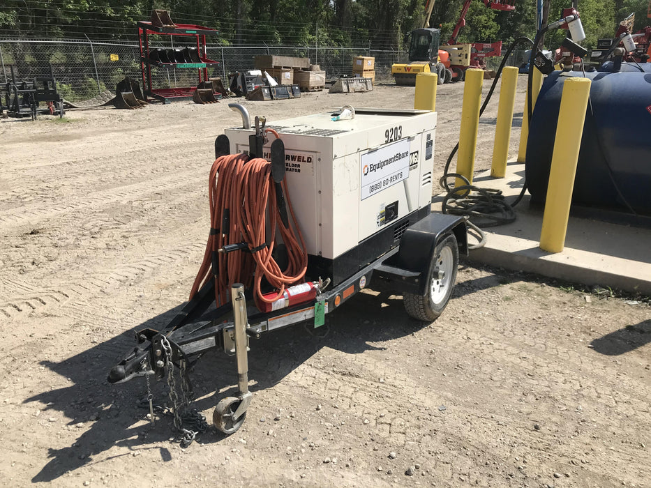 2018 Multiquip DLW300ESA1 Multiquip DLW300ESA1 300 Amp Welder w/Trailer, 100' of Lead, 50' of Ground, Wired Remotes