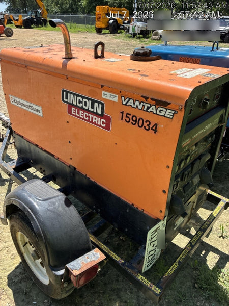 2021 Lincoln Electric Vantage 322 Vantage 322 Ready Pak 3 w/ Decals, ORANGE (includes trailer, cable rack, fender light kit) NO Telematics