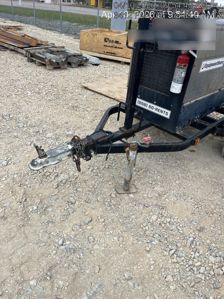 2019 Lincoln Electric Vantage 322 Welder Ready-Pak 3, Two wheel trailer, Fender and Light kit, Cable Rack
