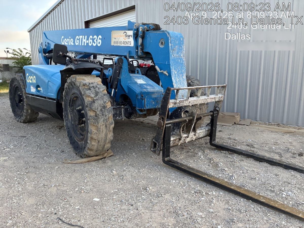 2017 Genie GTH-636 Genie GTH636 Telehandler, 48' Carriage, Solid Tires