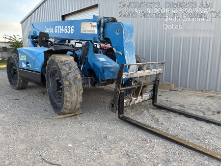 2017 Genie GTH-636 Genie GTH636 Telehandler, 48' Carriage, Solid Tires