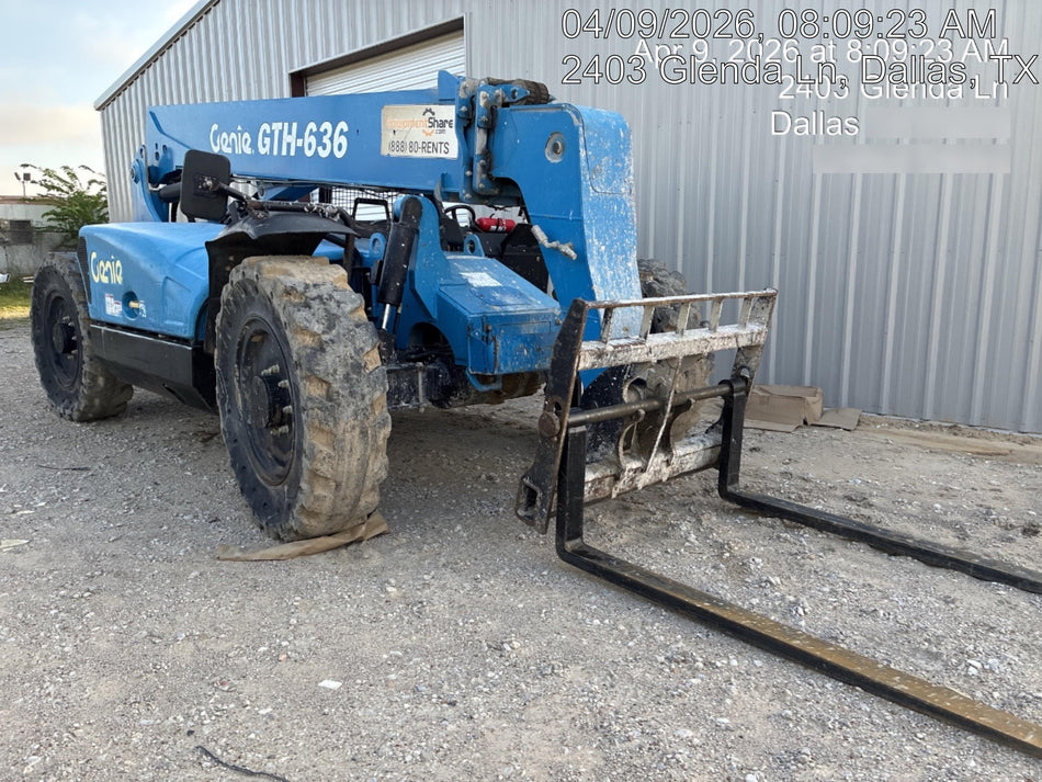 2017 Genie GTH-636 Genie GTH636 Telehandler, 48' Carriage, Solid Tires