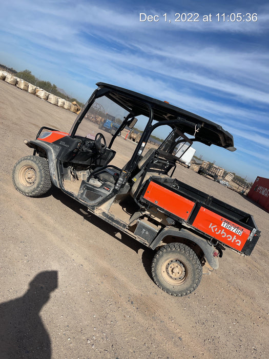 2021 Kubota RTV-X1140W-H Plastic Canopy, Windshield Acrylic Clear, LED Strobe Light, Wire Harness Kit, Back up Alarm