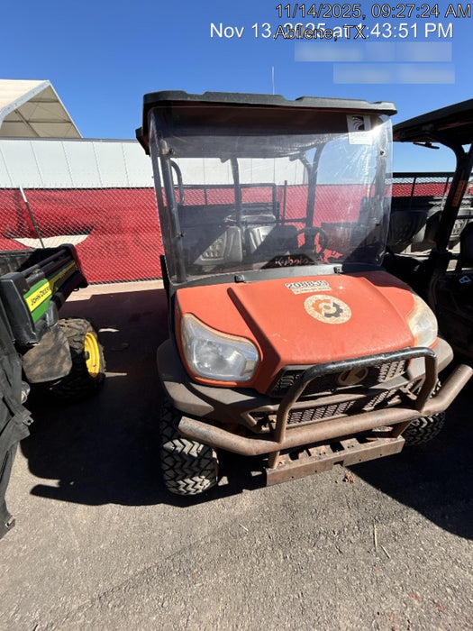 2022 Kubota RTV-X1140W-H Plastic Canopy, Windshield Acrylic Clear, LED Strobe Light, Wire Harness Kit, Back up Alarm