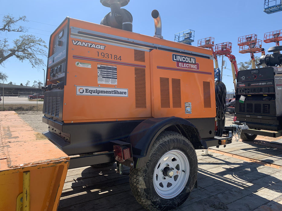 2021 Lincoln Electric Vantage 549X Ready Pak 3, ORANGE (includes trailer, cable rack, fender light kit)