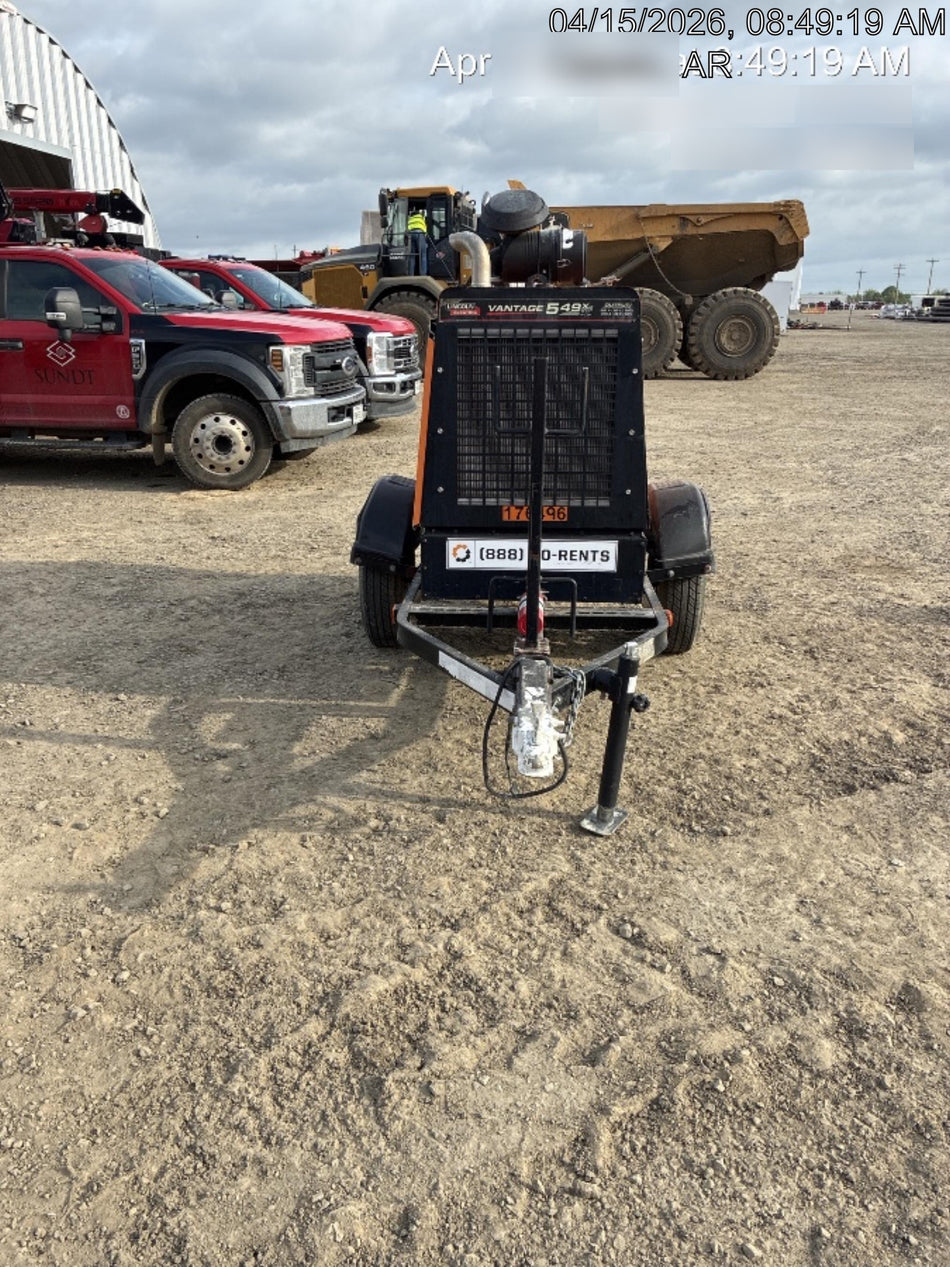 2021 Lincoln Electric Vantage 549X Ready Pak 3, ORANGE (includes trailer, cable rack, fender light kit)