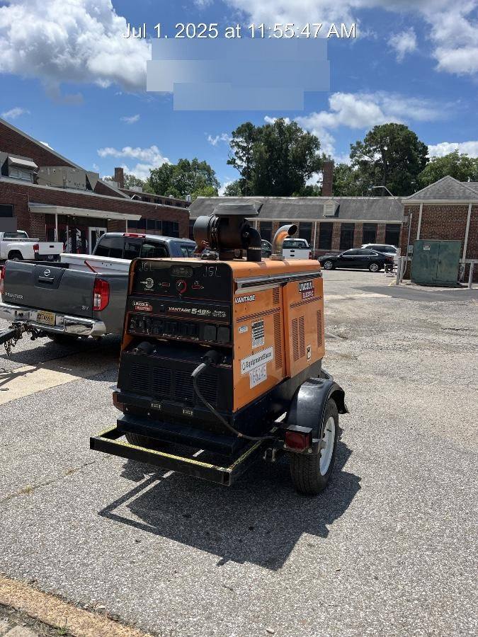 2021 Lincoln Electric Vantage 549X Ready Pak 3, ORANGE (includes trailer, cable rack, fender light kit)
