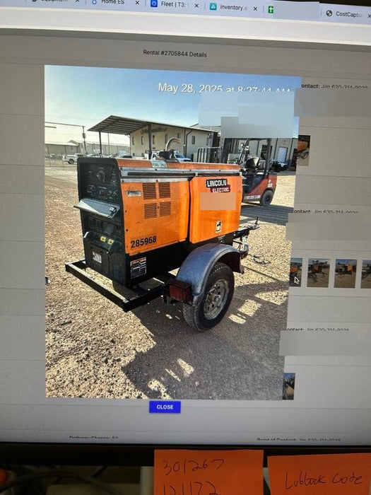 2022 Lincoln Electric LE400 Kubota V1505, Trlr, Cable Rack, Light Kit, ES Decals, T3