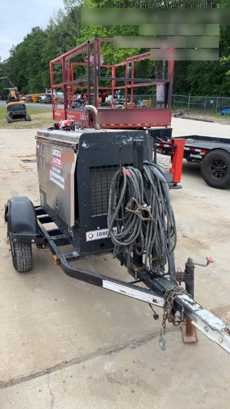 2019 Lincoln Electric Vantage 322 Ready-Pak 3, Two Wheel Trailer, Fender and Light Kit, Cable Rack