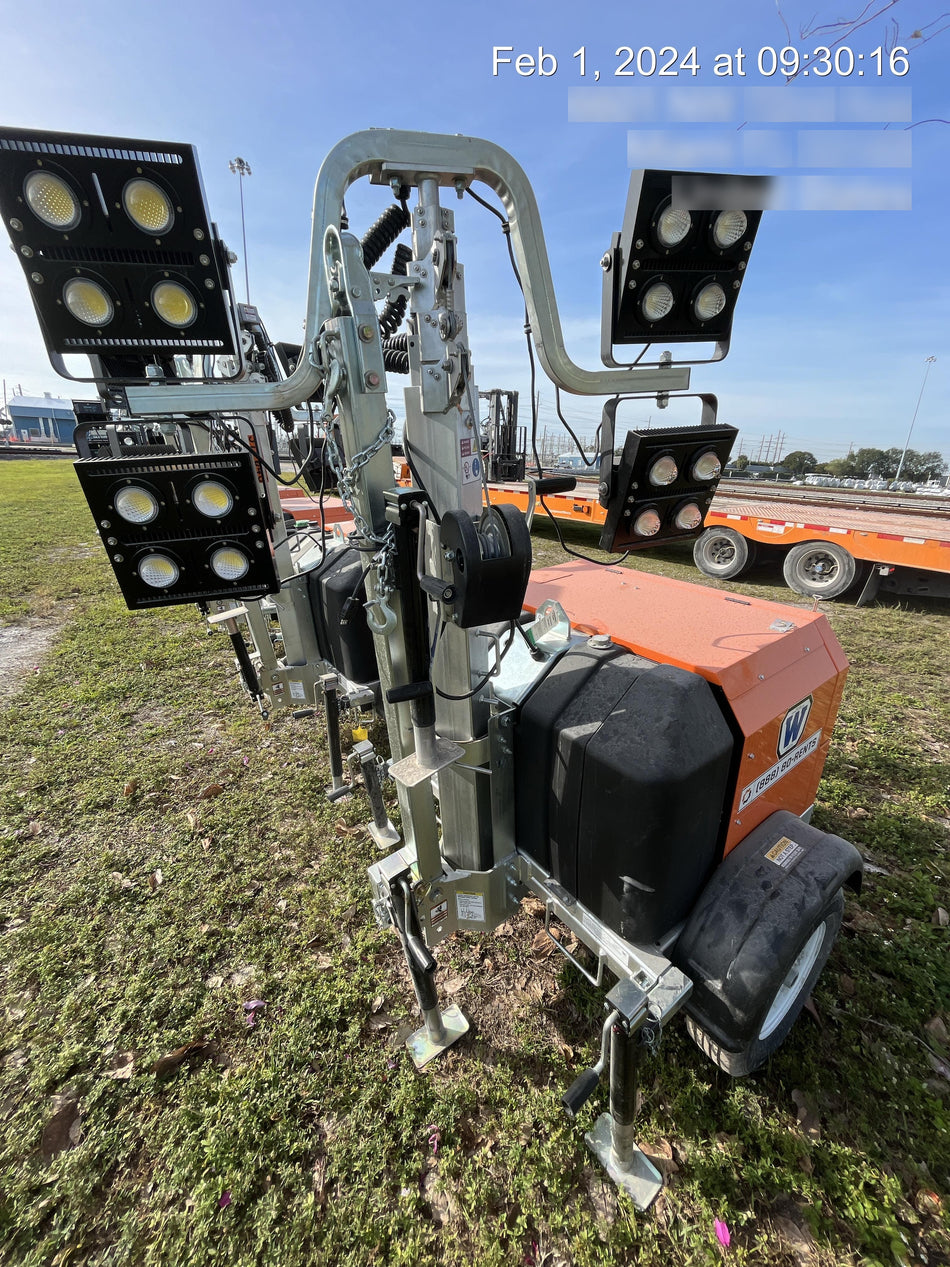2023 Wanco WLTT-4MM4K Diesel, Deep Sea Controller, Shore Power Plug, Auto Start, (4) 350W LED Floodlights, 4kW Generator, 60 Gal Fuel Tank, 2" Ball, T3