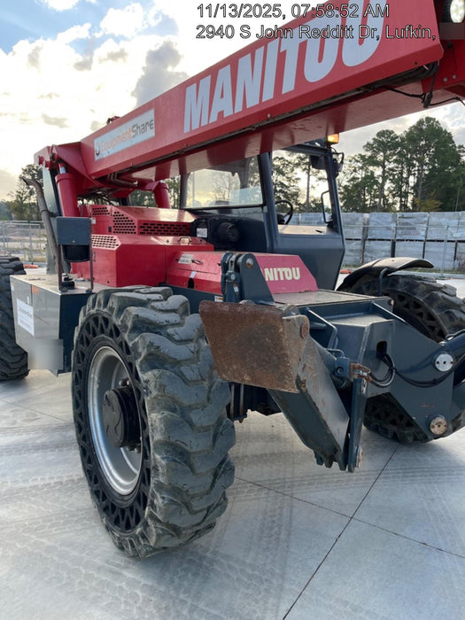 2018 Manitou MTA10055 Manitou MTA 10055 w/Cab/Heat/AC, Work Lights/Strobe, Aux Hyd, Solid Tires, Lift Hook, 66" Carriage, 60" Forks