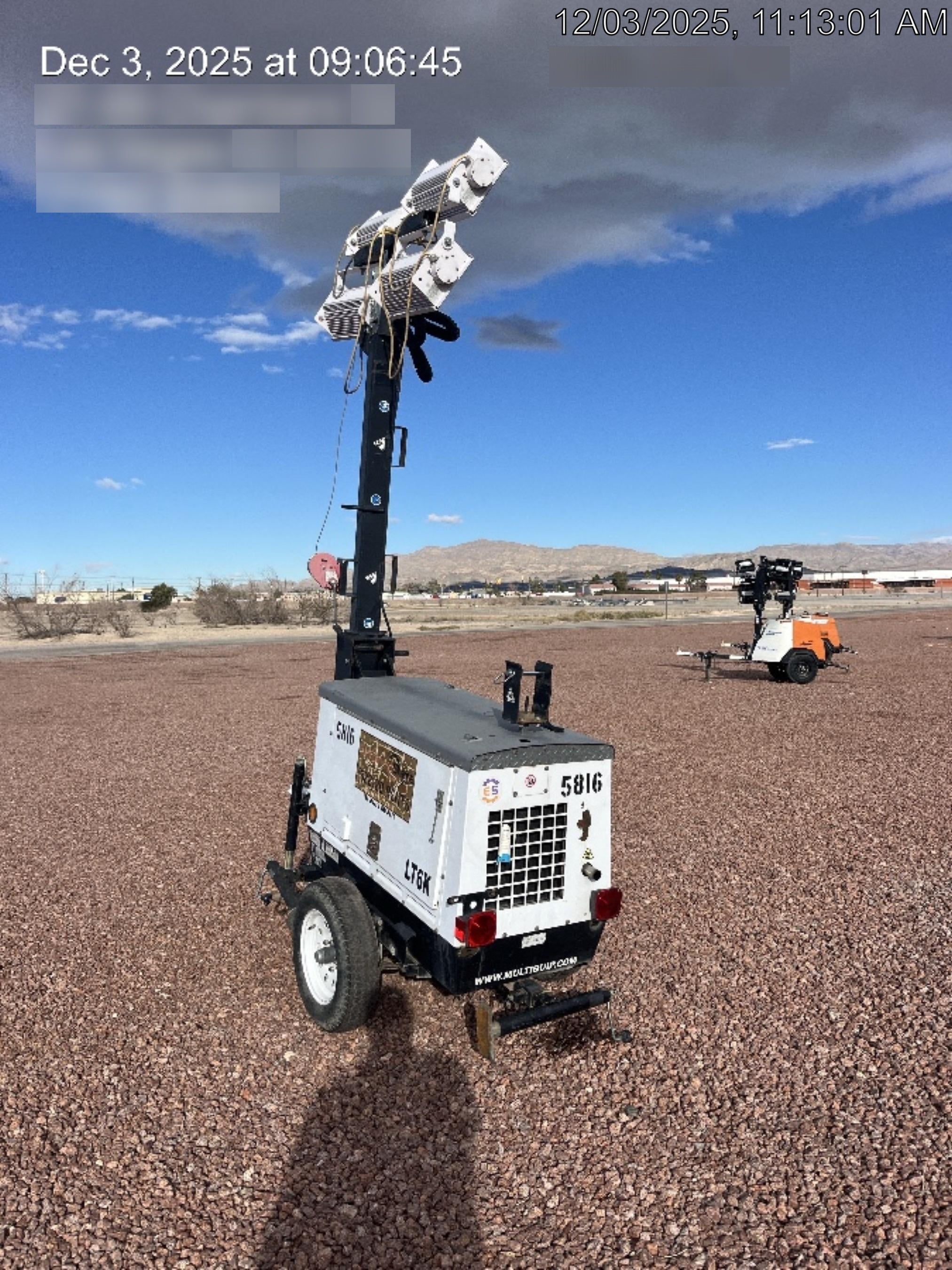 2017 MULTIQUIP LT6K`