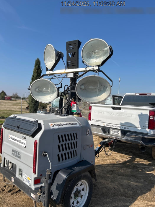 2019 Wacker Neuson LTV6L-MH Wacker Neuson LTV6L Mobile Light Tower w/Fuel Level Sensor Installed