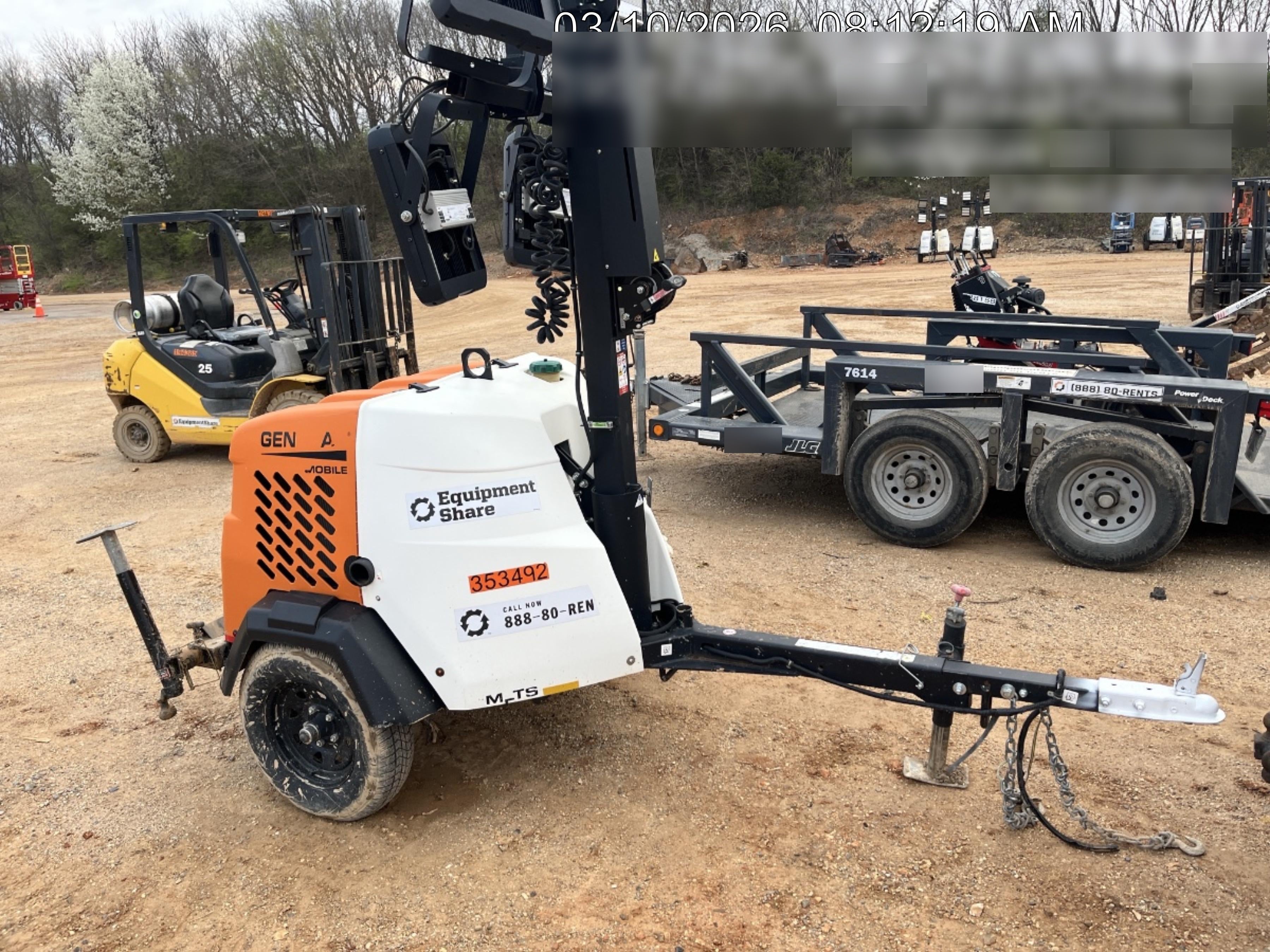 2023 Generac MLT2 Diesel, Flex Switch 120V Input, Powerzone Controller, (4) 320W LED Lights, 4kW Generator, 39.9 Gal Fuel Tank, 2" Ball, T3
