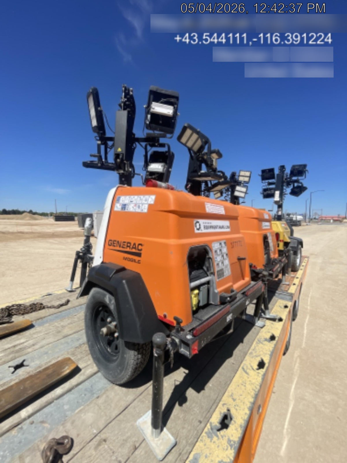 2023 Generac MLT2 Diesel, Flex Switch 120V Input, Powerzone Controller, 
(4) 320W LED Lights, 4kW Generator, 39.9 Gal Fuel Tank, 2" Ball, T3