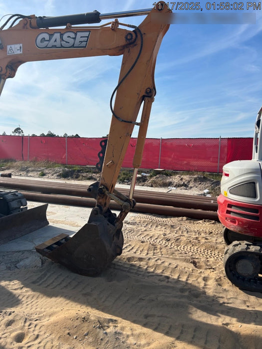 2015 Case CX80C CLOSED CAB, A/C, RUBBER TRACKS PADS, 7'-2" ARM