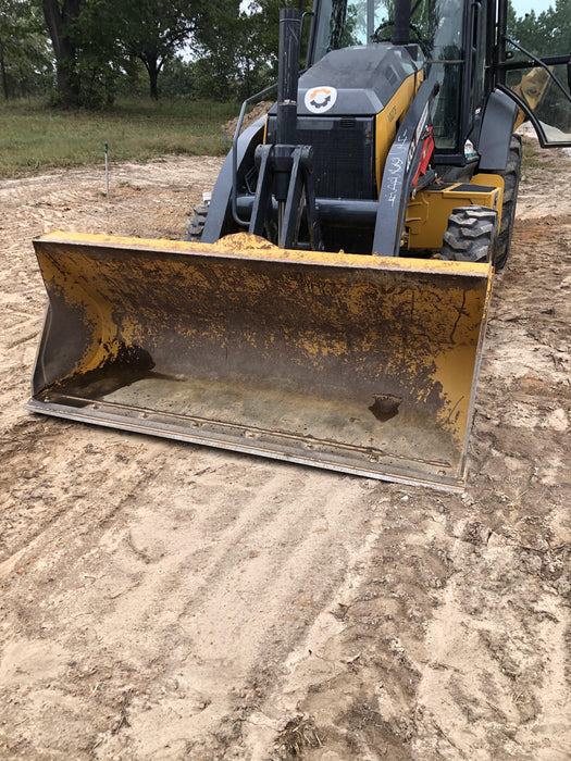 2020 John Deere 410L - Extendable Stick Cab/Heat/Air, 4WD, Extendable Stick, Pilot Controls, 2 Way Hydraulics, TAG Manual QC