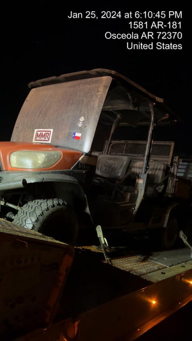 2022 Kubota RTV-X1140W-H Plastic Canopy, Windshield Acrylic Clear, LED Strobe Light, Wire Harness Kit, Back up Alarm