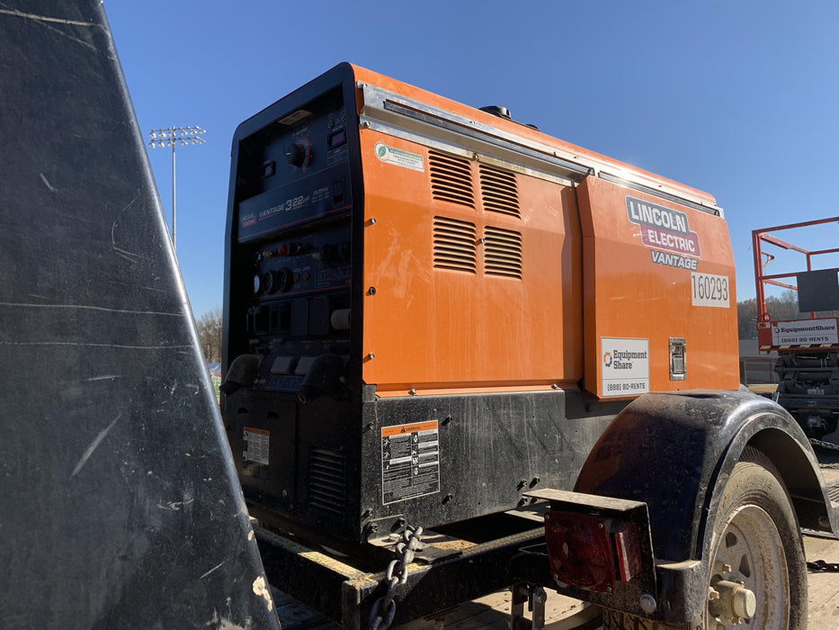 2021 Lincoln Electric Vantage 322 Vantage 322 Ready Pak 3 w/ Decals, ORANGE (includes trailer, cable rack, fender light kit) NO Telematics