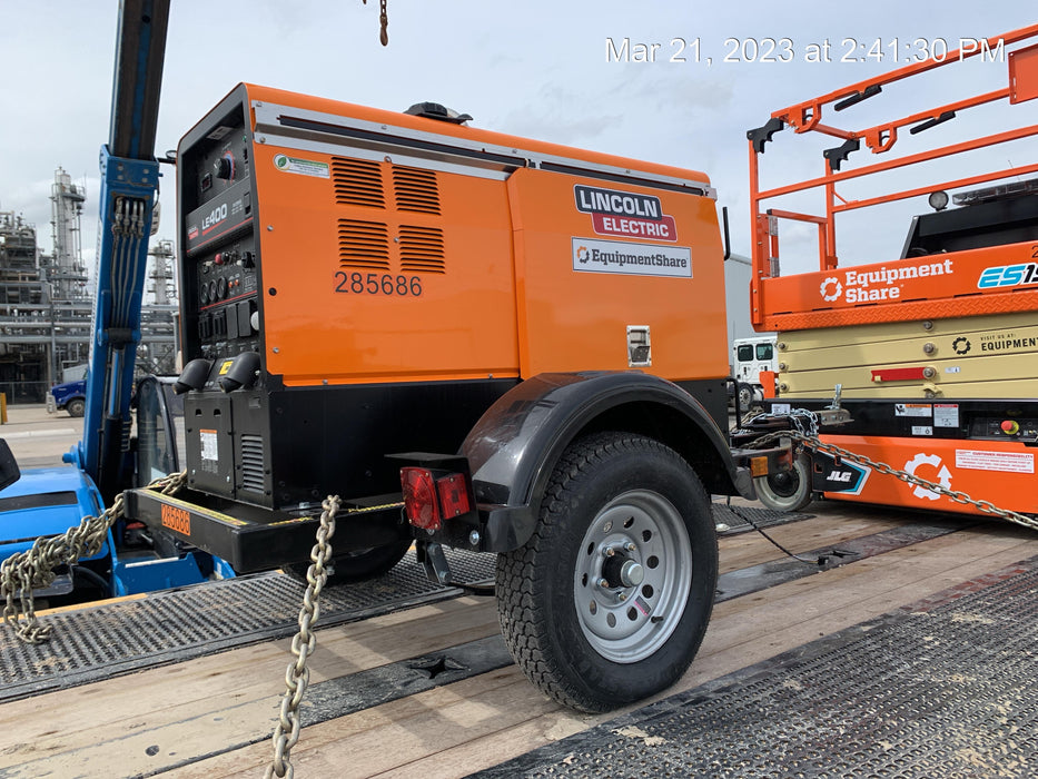 2022 Lincoln Electric LE400 Kubota V1505, Trlr, Cable Rack, Light Kit, ES Decals, T3