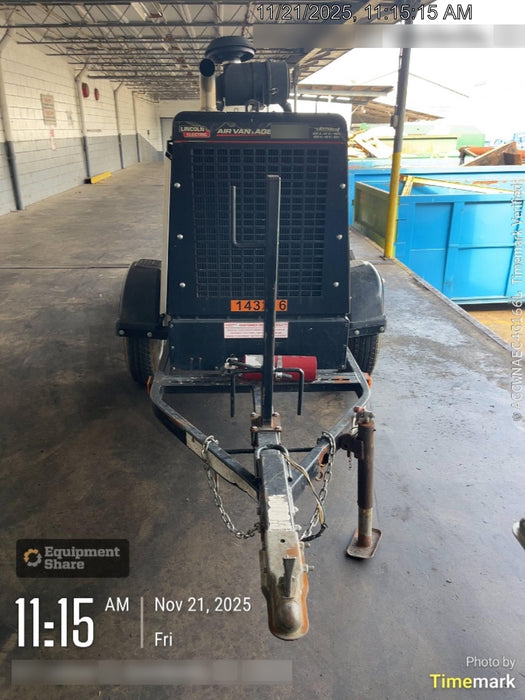 2021 Lincoln Electric Air Vantage 566 Air Vantage 566X Ready Pak 3 (includes trailer, cable rack, fender light kit); no telematics