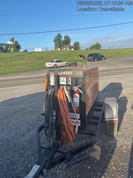 2022 Lincoln Electric LE400 Kubota V1505, Trlr, Cable Rack, Light Kit, ES Decals, T3