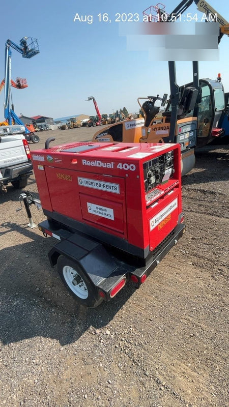 2022 Shindaiwa DGW400MDL Kubota D902 Engine, 23 HP, Dual Op Welder, Wire, Arc, Droop Stick, Tig, and CC Stick Functionality, Simulphase, 3 Phase and 1 Phase Gen Output, Single Axle NB Trlr, Slr Trckl Chrg 12V 12W, Fire Ext