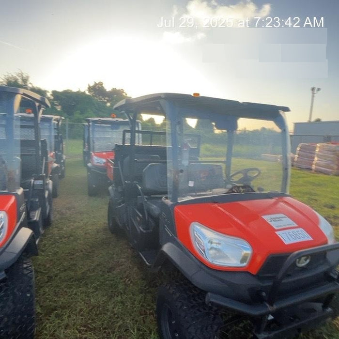 2022 Kubota RTV-X1140W-H Plastic Canopy, Windshield Acrylic Clear, LED Strobe Light, Wire Harness Kit, Back up Alarm