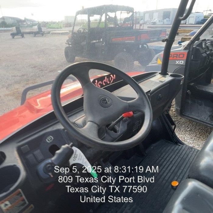 2022 Kubota RTV-X1140W-H Plastic Canopy, Windshield Acrylic Clear, LED Strobe Light, Wire Harness Kit, Back up Alarm