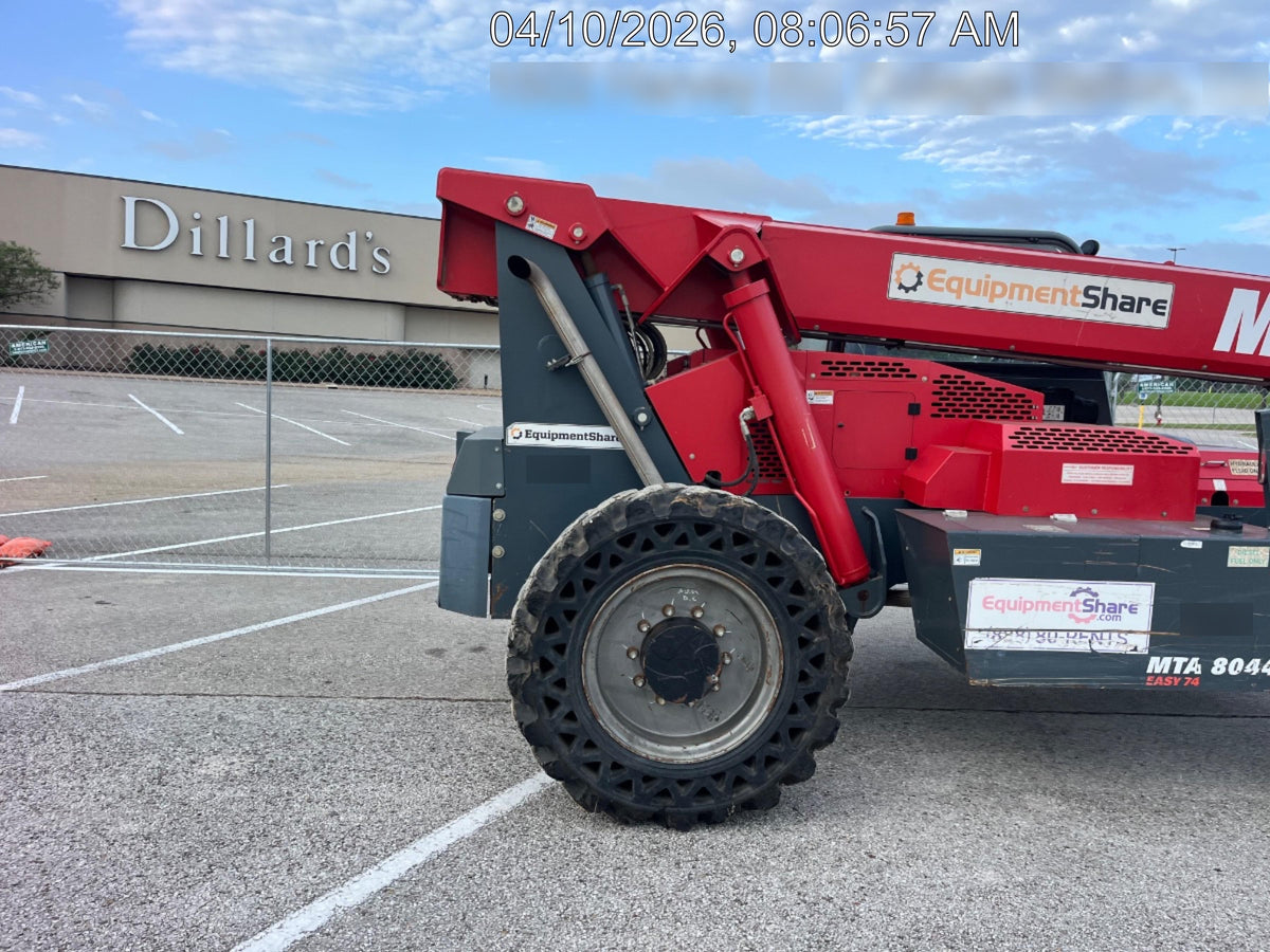 2018 Manitou MTA8044 MTA 8044 - 74 HP T4, Canopy, Worklights/Strobe, Beacon, 66" Carriage, 48" Forks, Solid Tires, Lift Hook, Aux Hydraulics