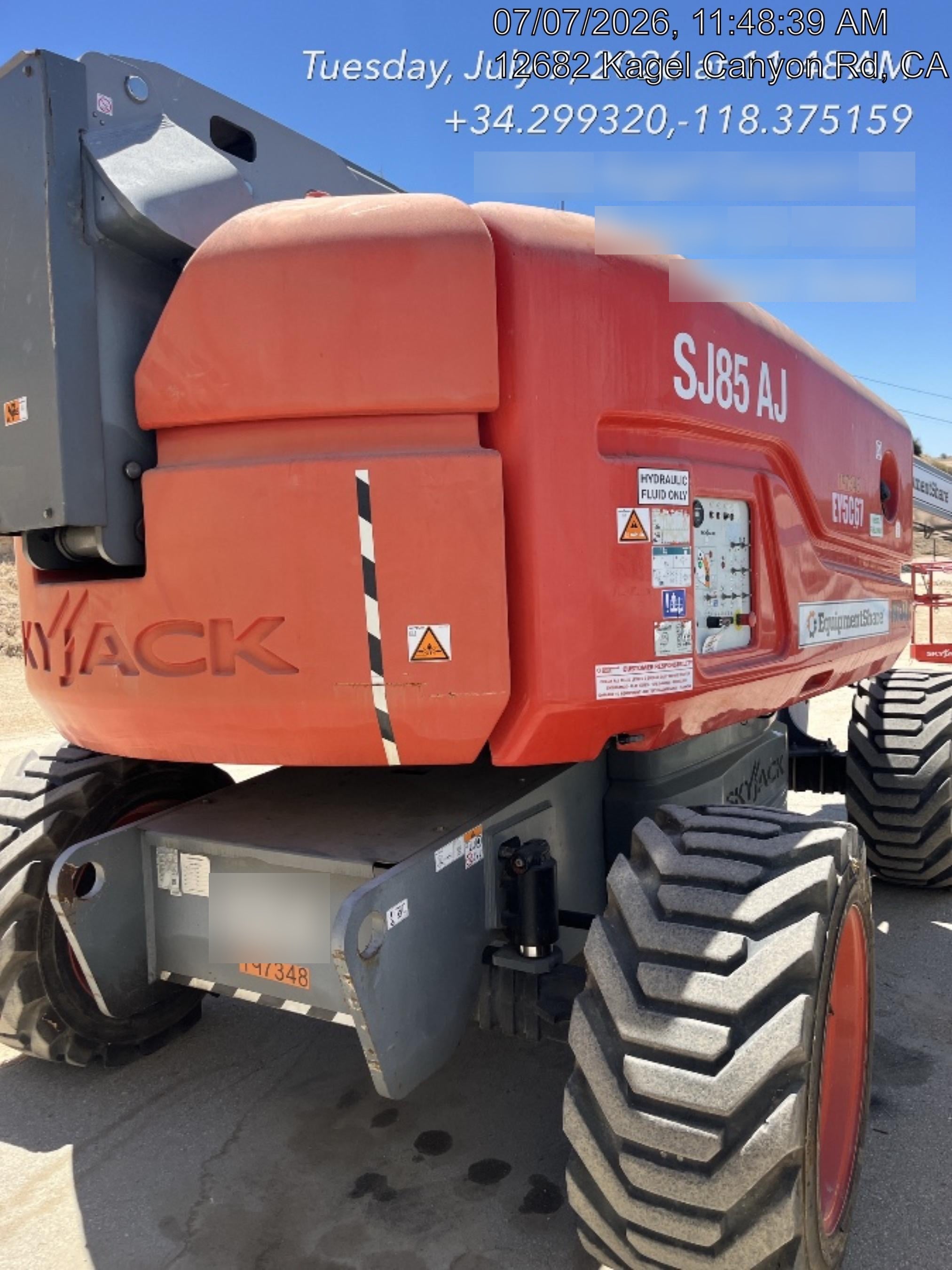 2021 SKYJACK SJ85 AJ