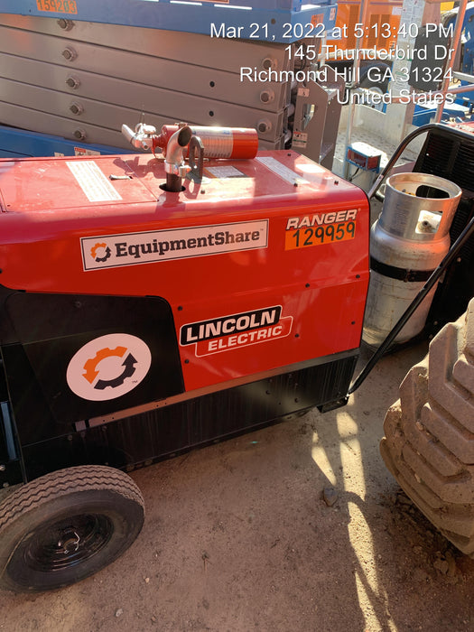 2021 Lincoln Electric Ranger 305 LPG K3430-1, Ranger 305 LPG, Undercarriage, Tank Holder & Strap, 10kw AC Gen, 25hp Kohler LPG Eng