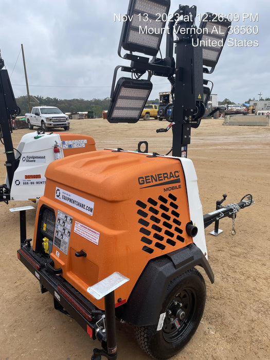 2023 Generac MLT2 Diesel, Flex Switch 120V Input, Powerzone Controller, 
(4) 320W LED Lights, 4kW Generator, 39.9 Gal Fuel Tank, 2" Ball, T3