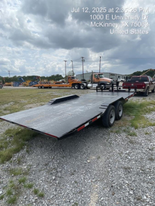2024 TEXAS PRIDE TRAILERS 21' Lowboy Gravity Tilt Bed 14K Bumper Pull Trailer