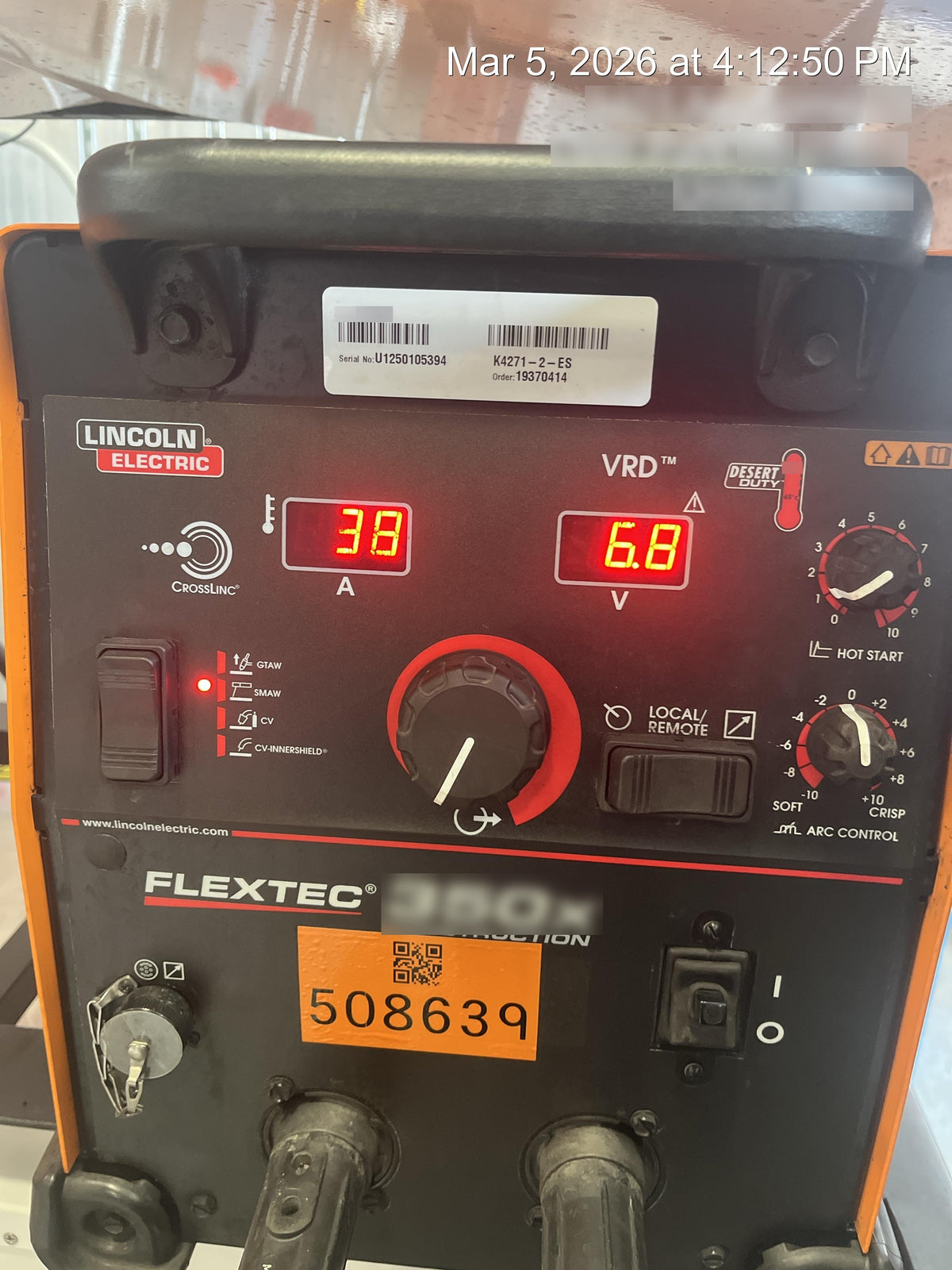 2025 LINCOLN ELECTRIC FLEXTEC 350X