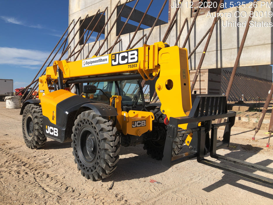 2020 JCB 509-42 Cab/Heat/Air, Solid Tires, Work Lights, Beacon, Aux Hydraulics, Back up Alarm, Lifting Eye, ES Decals