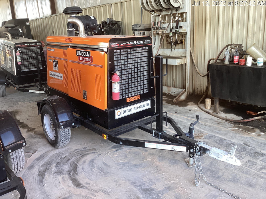 2021 Lincoln Electric Vantage 549X Ready Pak 3, ORANGE (includes trailer, cable rack, fender light kit)