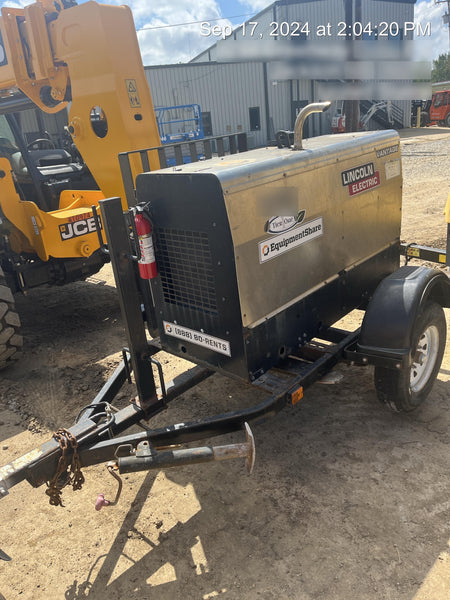 2019 Lincoln Electric Vantage 322 Welder Ready-Pak 3, Two wheel trailer, Fender and Light kit, Cable Rack