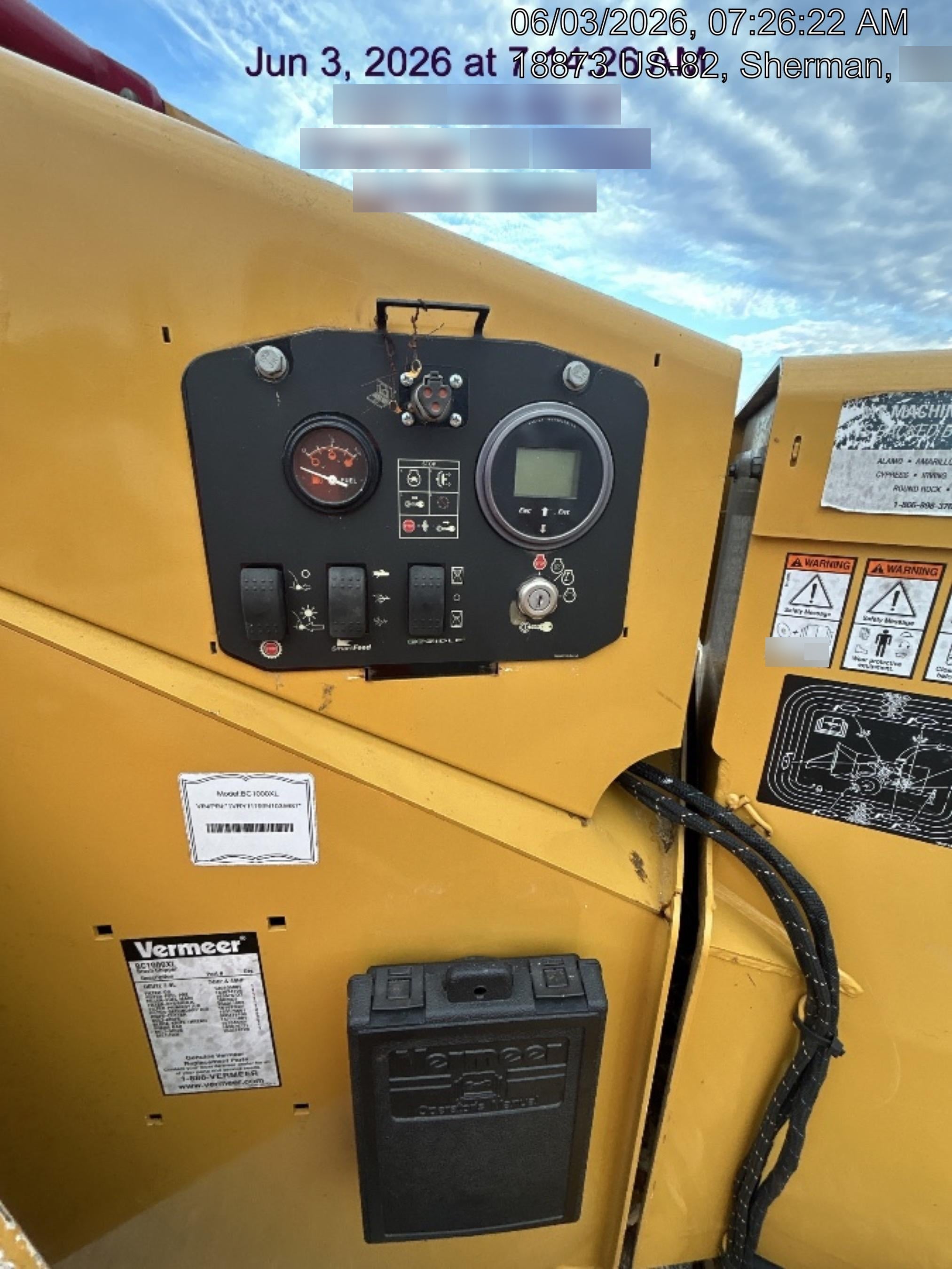 2021 VERMEER BC1000XL Diesel