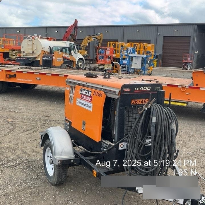 2022 Lincoln Electric LE400 Kubota V1505, Trlr, Cable Rack, Light Kit, ES Decals, T3