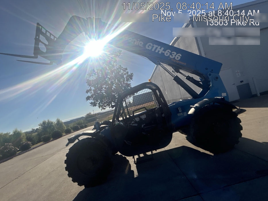 2018 Genie GTH-636 Genie GTH-636 w/Open ROPS, Solid Tires, Work Light/Beacon, 48" Carriage and Forks