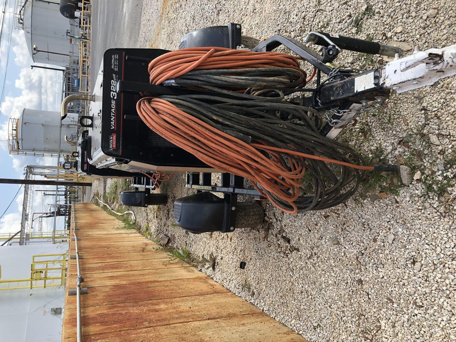 2018 Lincoln Electric Vantage 322 Lincoln Vantage 322 Welder Ready Pak 3 - Vantage 322, Trailer, Fender and light kit, Cable rack