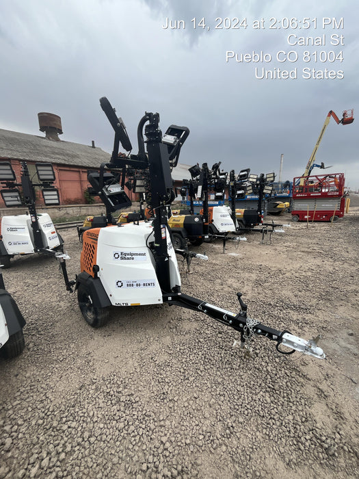 2023 Generac MLT2 Diesel, Flex Switch 120V Input, Powerzone Controller, 
(4) 320W LED Lights, 4kW Generator, 39.9 Gal Fuel Tank, 2" Ball, T3