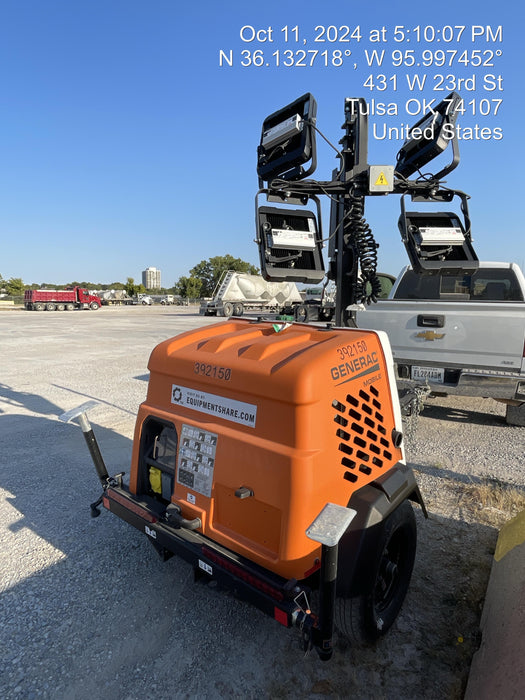 2024 Generac MLT2 Diesel, Flex Switch 120V Input, Powerzone Controller, 
(4) 320W LED Lights, 4kW Generator, 39.9 Gal Fuel Tank, 2" Ball, T3