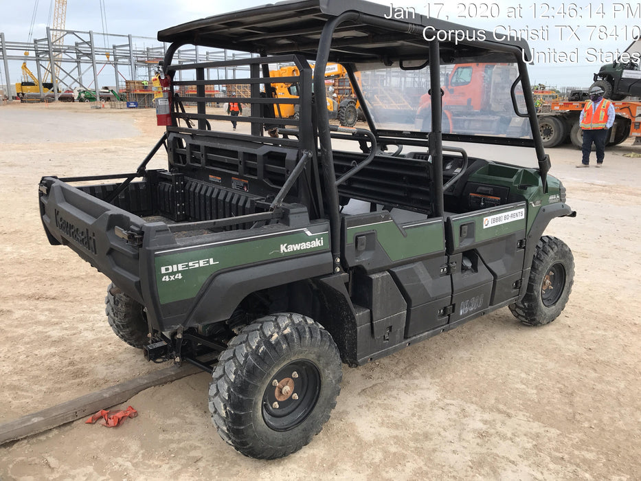2018 Kawasaki MULE PRO-DX Kawasaki Mule 4x4 Diesel UTV w/Hard Top, Windshield, Beacon, Backup Alarm, ES Keypad/Hardware Installed