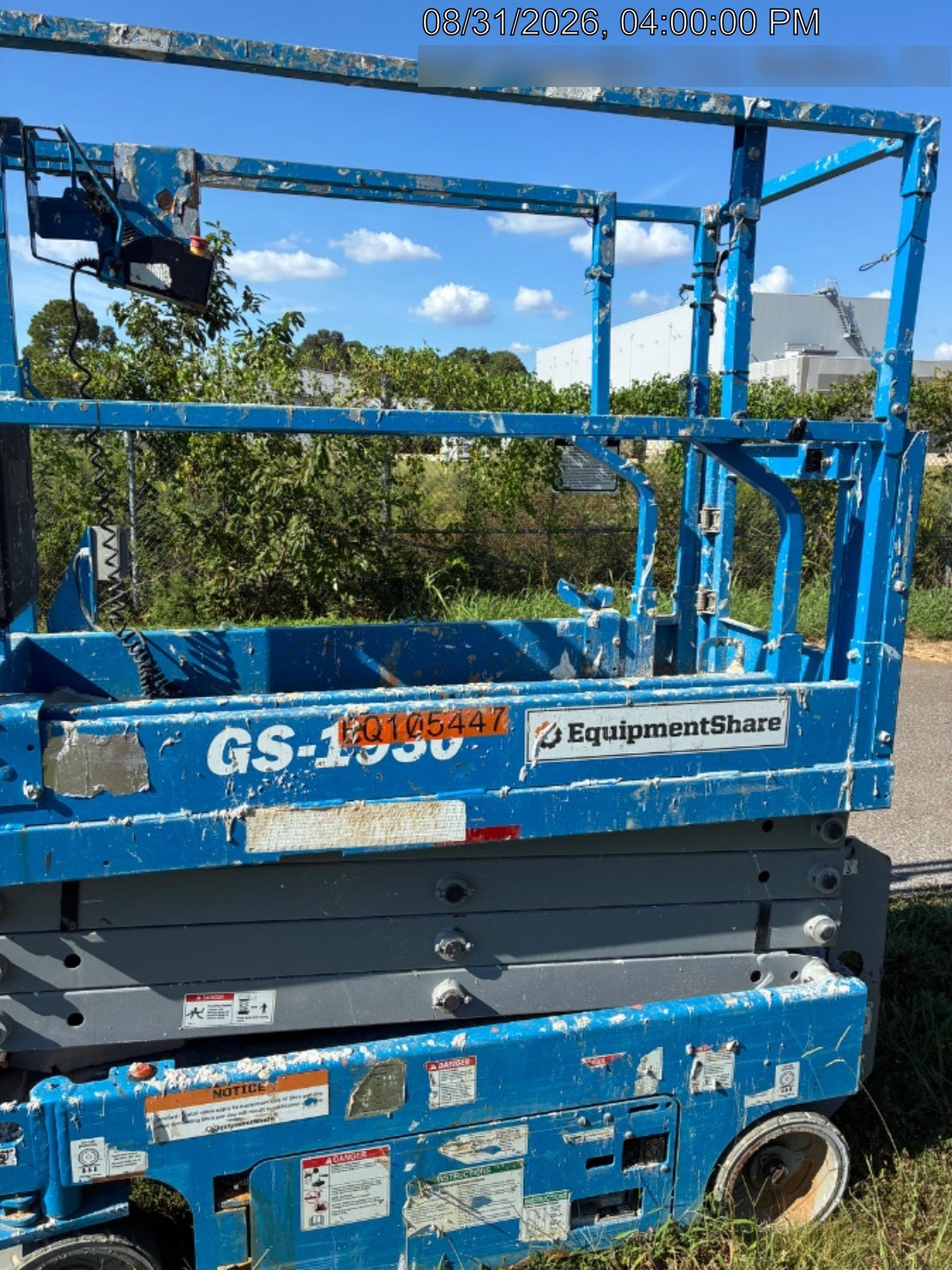 2020 Genie GS-1930 Solid Non Marking Tires, Beacon, Folding rails with half height swing gate